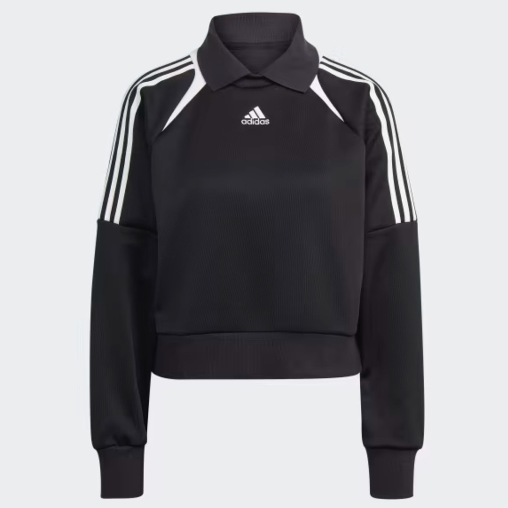 Adidas Track Sweatshirt with White Stripes